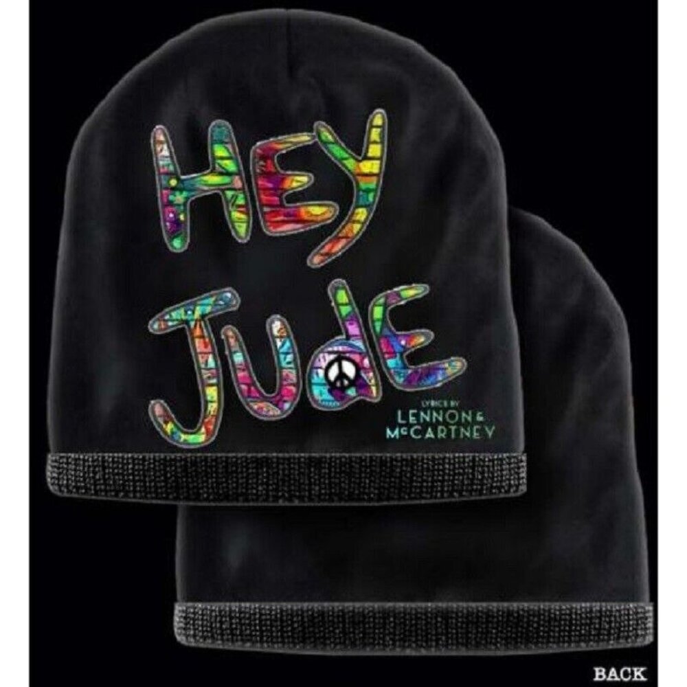 New Licensed Hat Hey Jude Beanie Winter Lennon McCartney Warm Beatles SOFT NWT